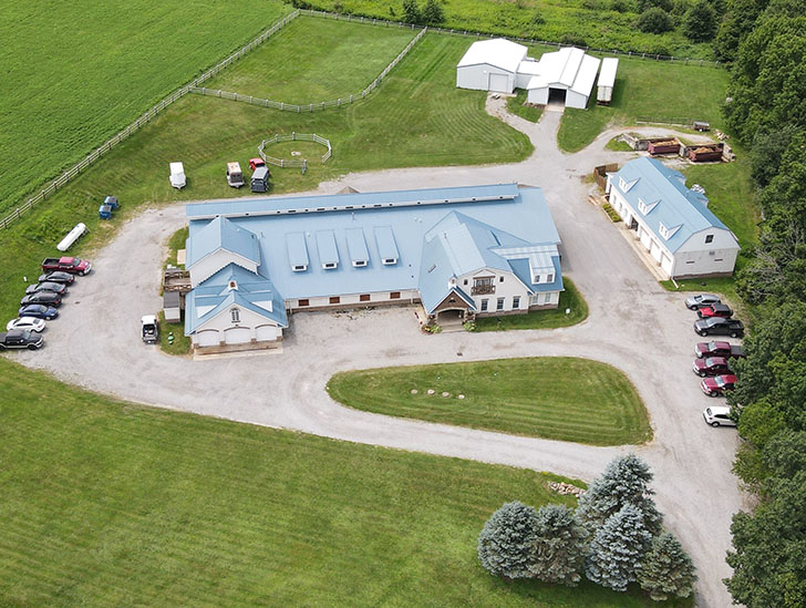 aerial of hospital