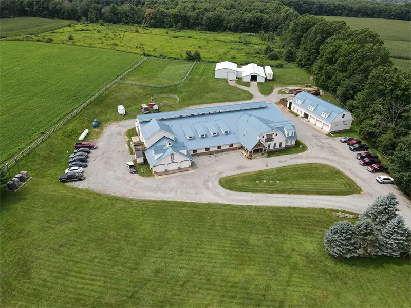 Aerial view of property